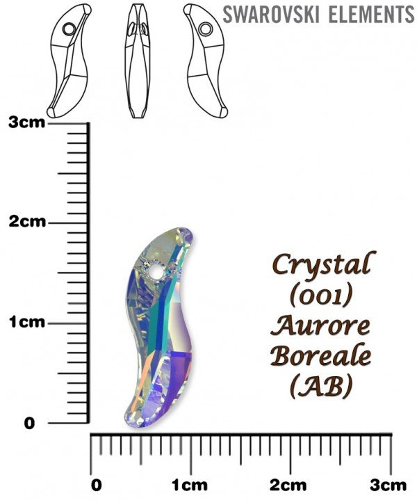 Swarovski Taşlı 6525 Wawe Dalga 925 Ayar Gümüş Kolye - JanJan